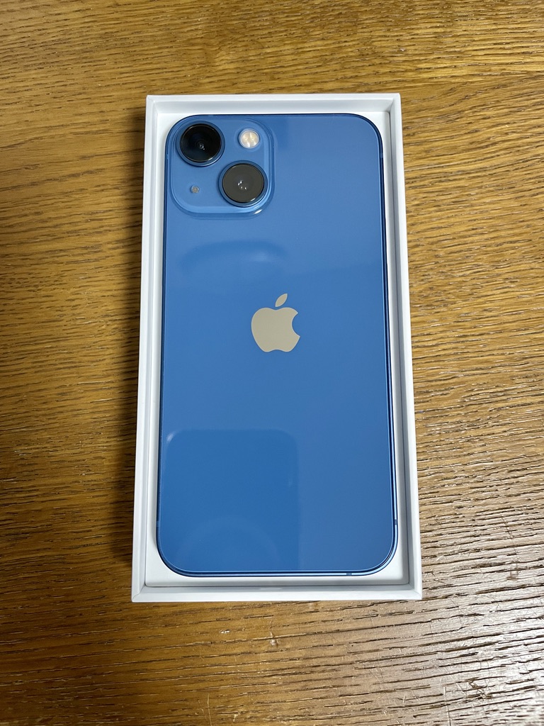 【SIMフリー】iPhone 13 mini ブルー 128GB取り出し済み